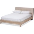thumbnail image 1 of Baxton Studio Adelia Mid-Century Platform Bed, Multiple Sizes, Multiple Colors, 1 of 4