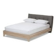 thumbnail image 1 of Baxton Studio Adelia Mid-Century Platform Bed, Multiple Sizes, Multiple Colors, 1 of 9