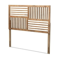 Baxton Studio Adler Modern and Contemporary Transitional Ash Walnut Finished Wood Queen Size Headboard,Wholesale
