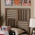 thumbnail image 1 of Baxton Studio Adler Transitional Slat Back Support Rubberwood Headboard, Twin, Ash Walnut, 1 of 6