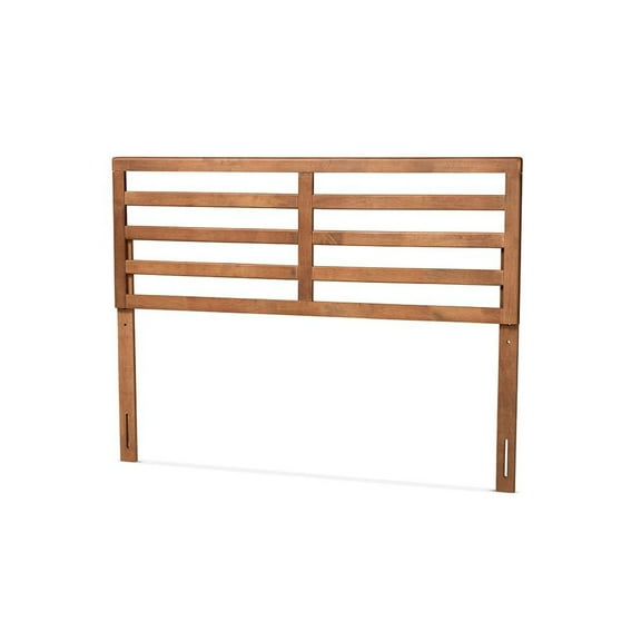 Baxton Studio Akemi Walnut Finished Wood Queen Size Headboard