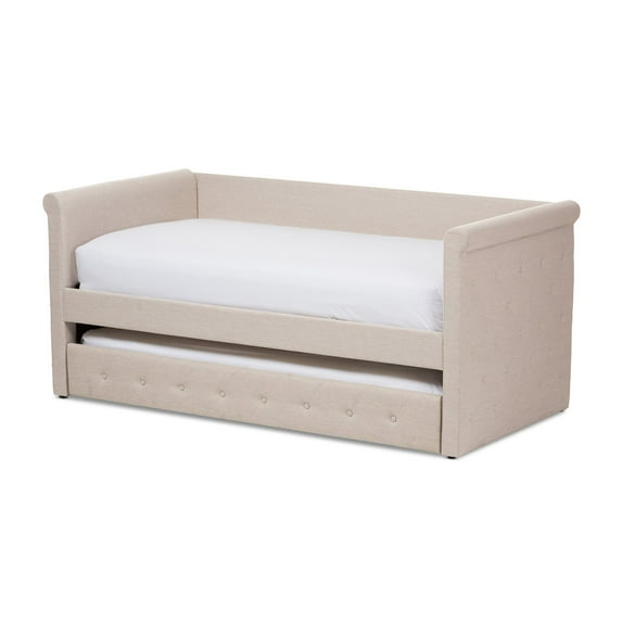 Baxton Studio Alena Contemporary Twin Daybed with Trundle, Multiple Colors