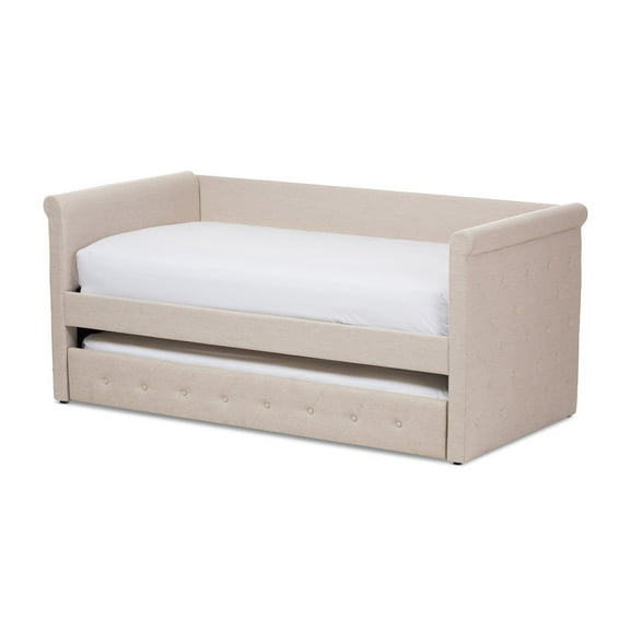 Baxton Studio Alena Contemporary Twin Daybed with Trundle, Multiple Colors