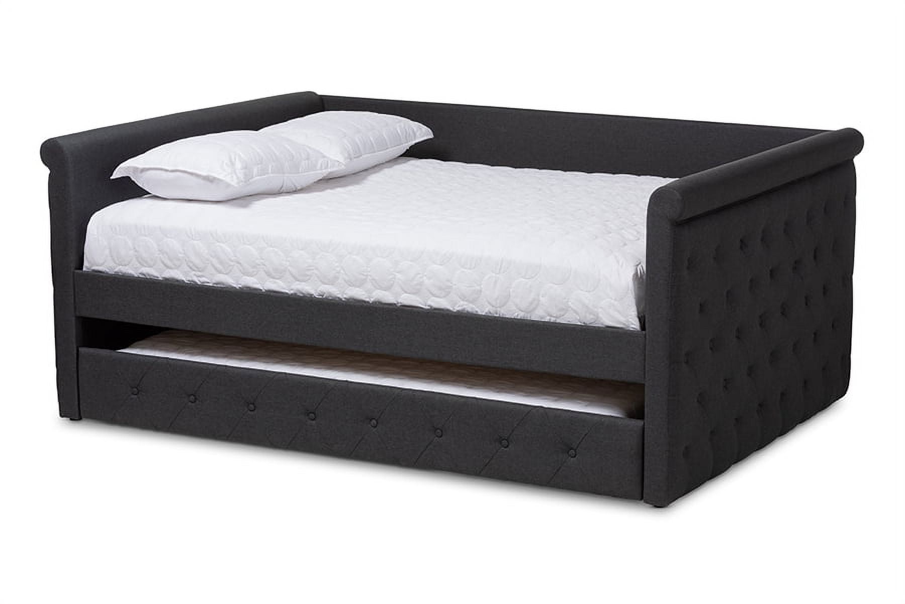 Queen Size Engineered Wood Daybed with Tufted Upholstery
