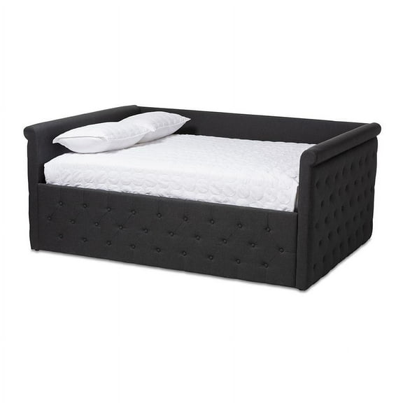 Baxton Studio Amaya Modern and Contemporary Fabric Upholstered Daybed