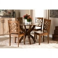 thumbnail image 1 of Baxton Studio Anila Modern and Contemporary Walnut Brown Finished Wood 5-Piece Dining Set, 1 of 7