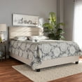 thumbnail image 1 of Baxton Studio Ansa Modern and Contemporary Beige Fabric Upholstered Queen Size Bed, 1 of 8