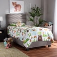 thumbnail image 1 of Baxton Studio Ansa Modern and Contemporary Gray Fabric Upholstered Twin Size Bed, 1 of 8