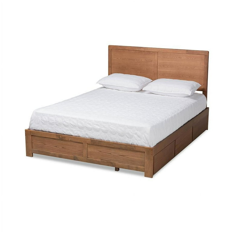Baxton Studio Aras Modern and Contemporary Transitional Ash Walnut Brown Finished Wood King Size 3-Drawer Platform Storage Bed Baxton Studio Aras Modern and Contemporary Transitional Ash Walnut Brown Finished Wood King Size 3-Drawer Platform Storage Bed