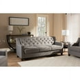 Baxton Studio Arcadia Modern Upholstered Living Room 3Seater Sofa
