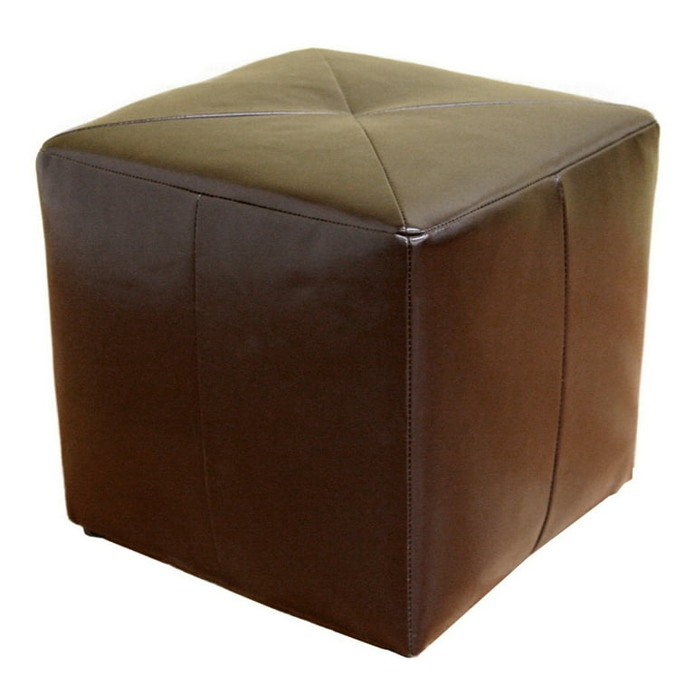 Baxton Studio Aric Bonded Leather Ottoman Baxton Studio Aric Bonded Leather Ottoman