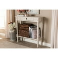 thumbnail image 1 of Baxton Studio Ariella Country Cottage Farmhouse 1-Drawer Console Table, Whitewashed, 1 of 7