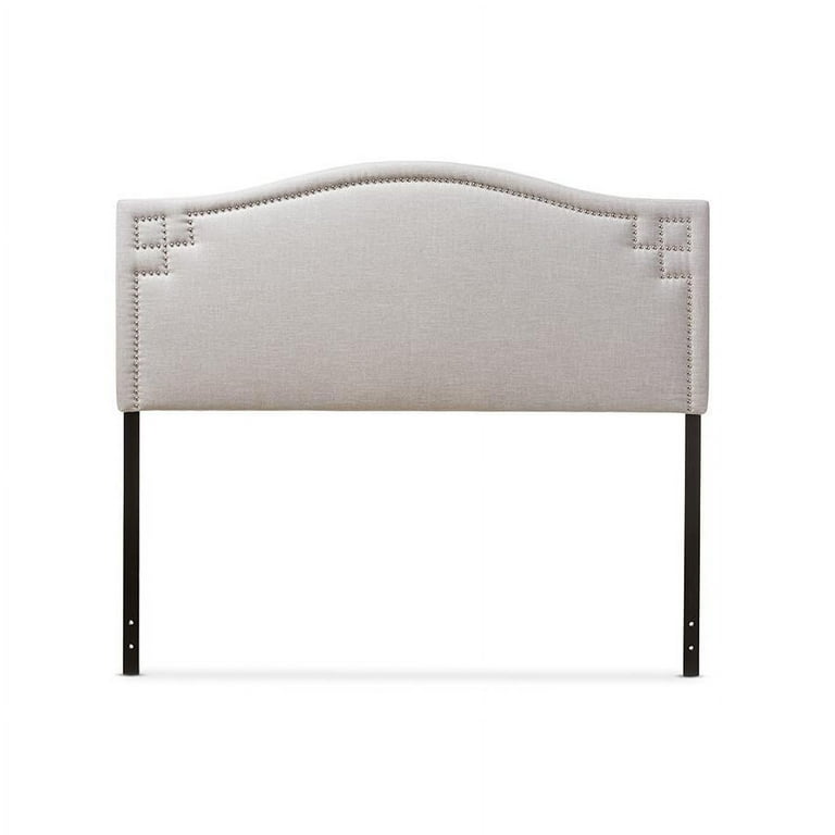 Baxton Studio Aubrey Modern and Contemporary Grayish Beige Fabric Upholstered King Size Headboard Baxton Studio Aubrey Modern and Contemporary Grayish Beige Fabric Upholstered King Size Headboard