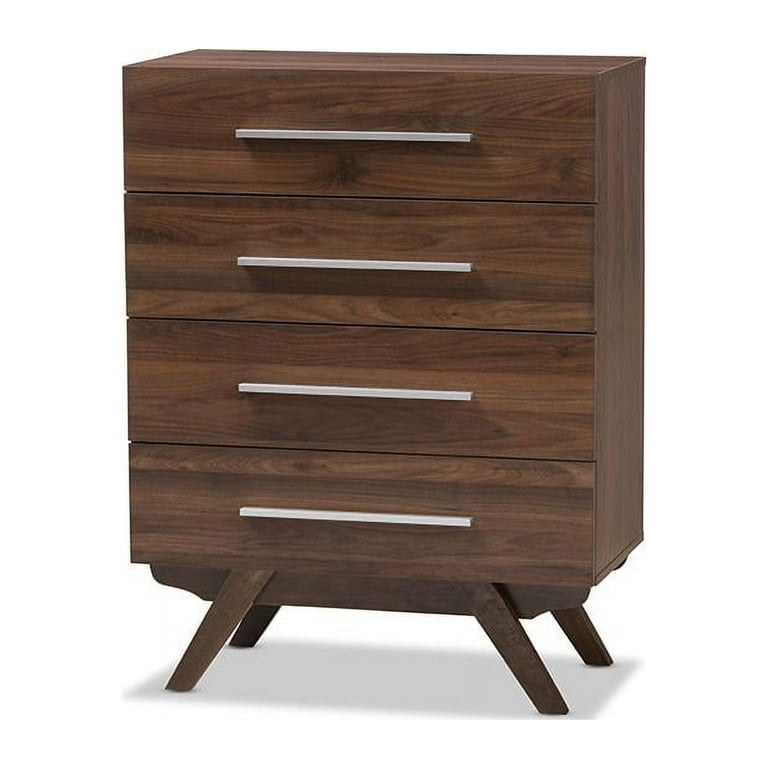 Baxton Studio Auburn Mid Century Modern Walnut Brown Finished Wood