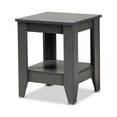 thumbnail image 1 of Baxton Studio Audra Modern and Contemporary Grey Finished Wood Living Room End Table, 1 of 5