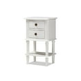 thumbnail image 1 of Baxton Studio Audrey Country Cottage Farmhouse White Finished 2-Drawer Nightstand, 1 of 7