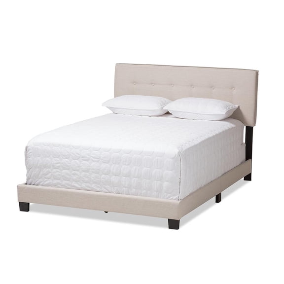 Baxton Studio Audrey Modern and Contemporary Upholstered Bed, Multiple Sizes, Multiple Colors