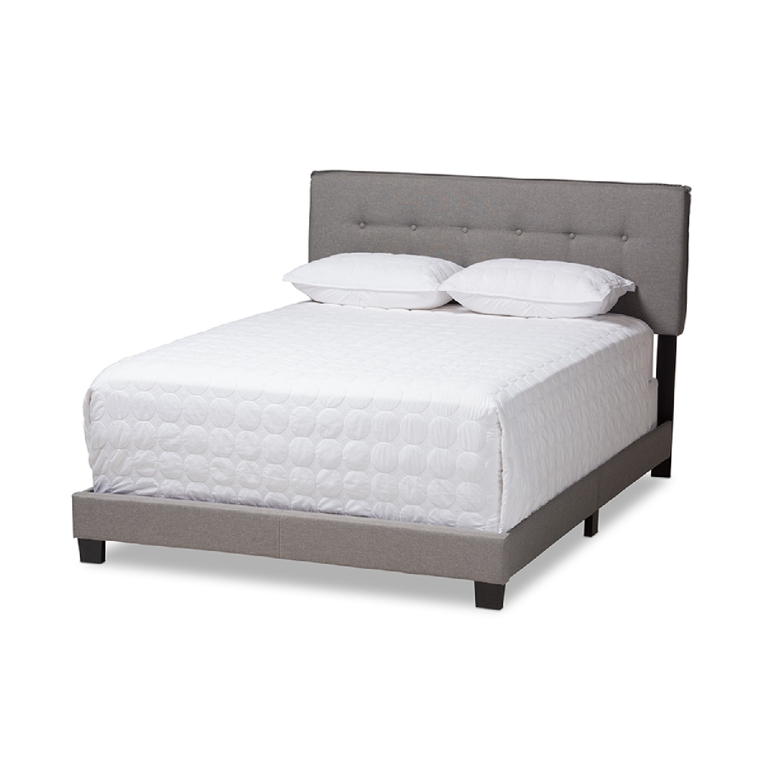 Baxton Studio Audrey Modern and Contemporary Upholstered Bed, Multiple Sizes, Multiple Colors - image 1 of 7