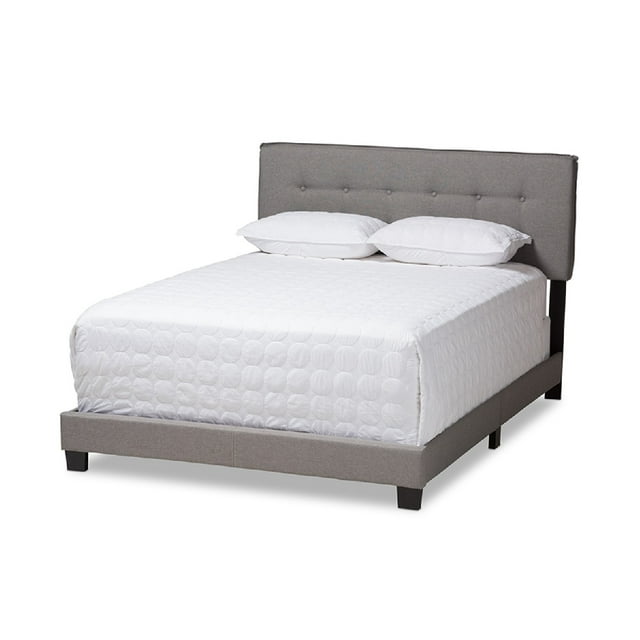 Baxton Studio Audrey Modern and Contemporary Upholstered Bed, Multiple Sizes, Multiple Colors