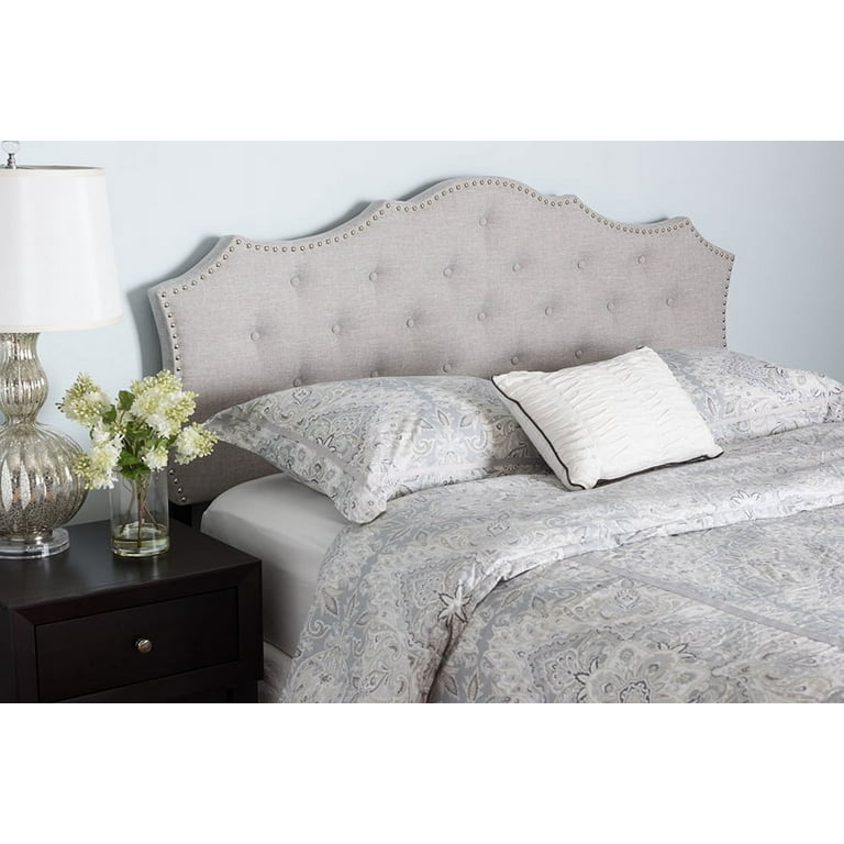 Baxton Studio Avignon Modern and Contemporary Grayish Beige Fabric Upholstered King Size Headboard Baxton Studio Avignon Modern and Contemporary Grayish Beige Fabric Upholstered King Size Headboard