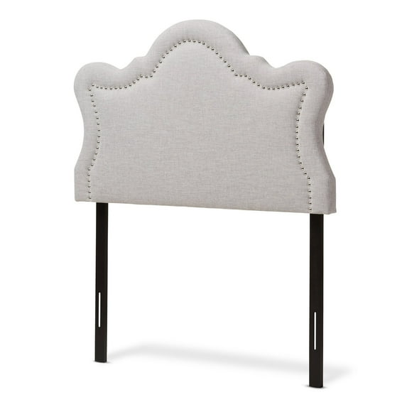 Baxton Studio Avery Modern and Contemporary Greyish Beige Fabric Full Size Headboard