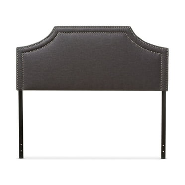 Baxton Studio Avignon Modern and Contemporary Dark Grey Fabric Upholstered Queen Size Headboard,Wholesale Interiors