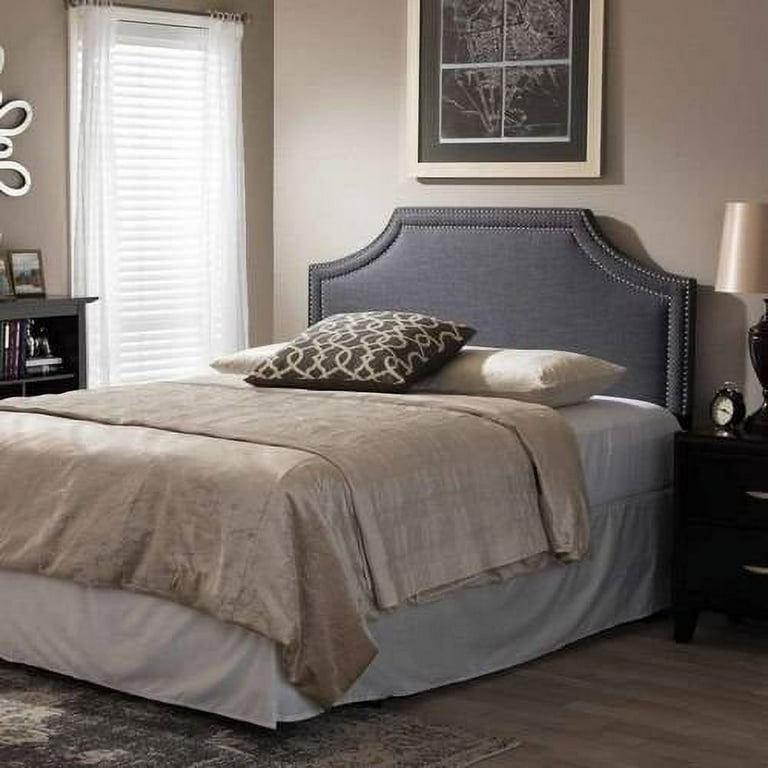 Baxton Studio Avignon Modern and Contemporary Dark Grey Fabric Upholstered Full Size Headboard Baxton Studio Avignon Modern and Contemporary Dark Grey Fabric Upholstered Full Size Headboard