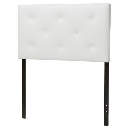 Baxton Studio Baltimore Upholstered Headboard, Queen, White