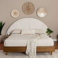 thumbnail image 1 of Baxton Studio Bernice Japandi Platform Bed, Queen, Cream, 1 of 9