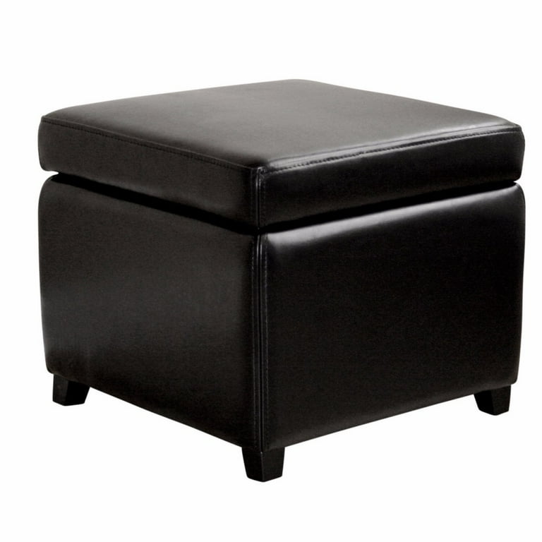 Black storage ottoman cube deals