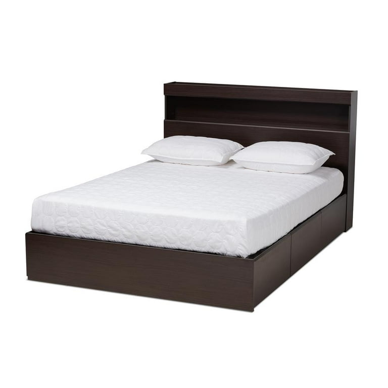 Baxton Studio Blaine Modern and Contemporary Dark Brown Finished Wood Queen Size 6-Drawer Platform Storage Bed Baxton Studio Blaine Modern and Contemporary Dark Brown Finished Wood Queen Size 6-Drawer Platform Storage Bed