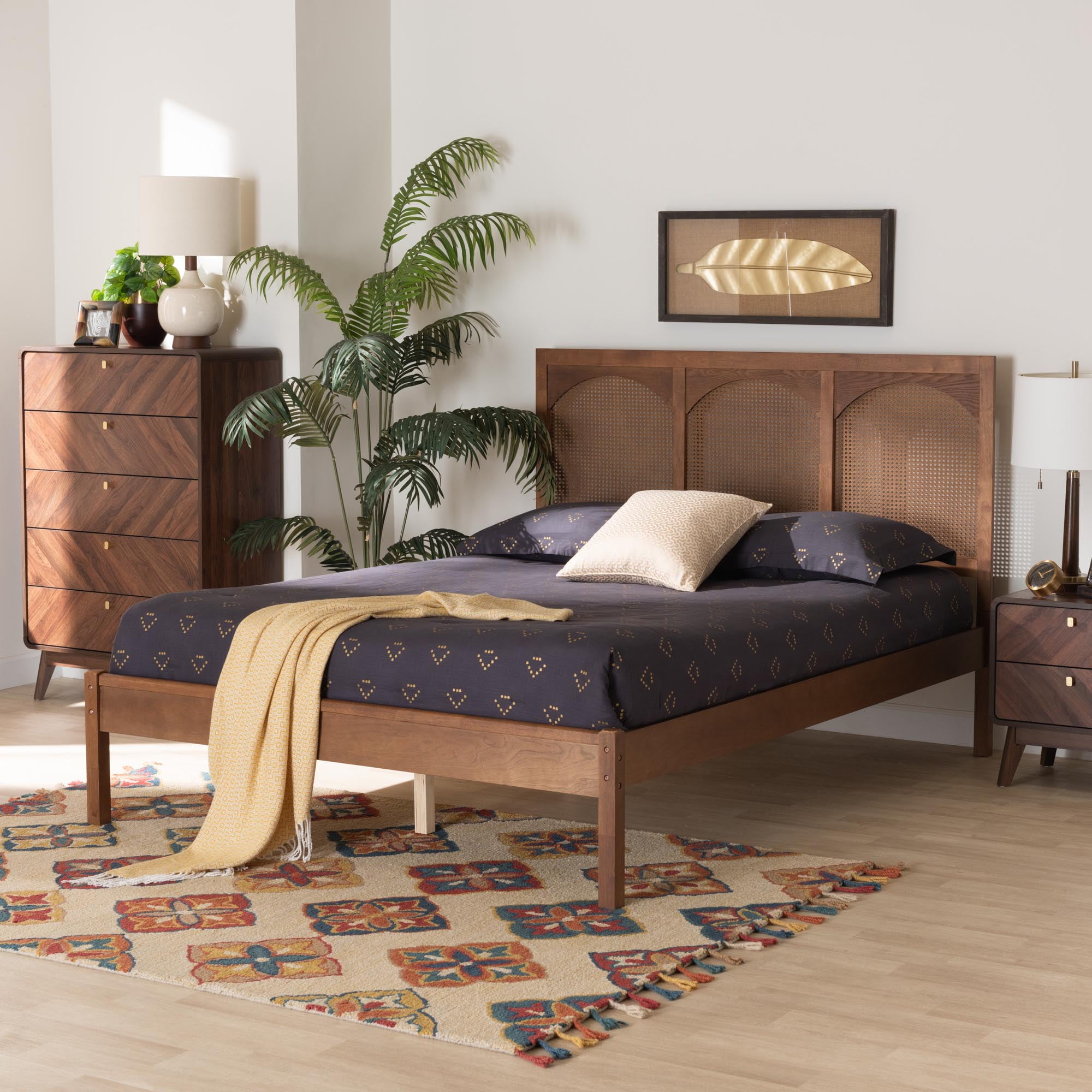 Rina wood platform bed deals