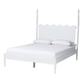 thumbnail image 1 of Baxton Studio Brantley Spindle Platform Bed Frame with Headboard White King, 1 of 9