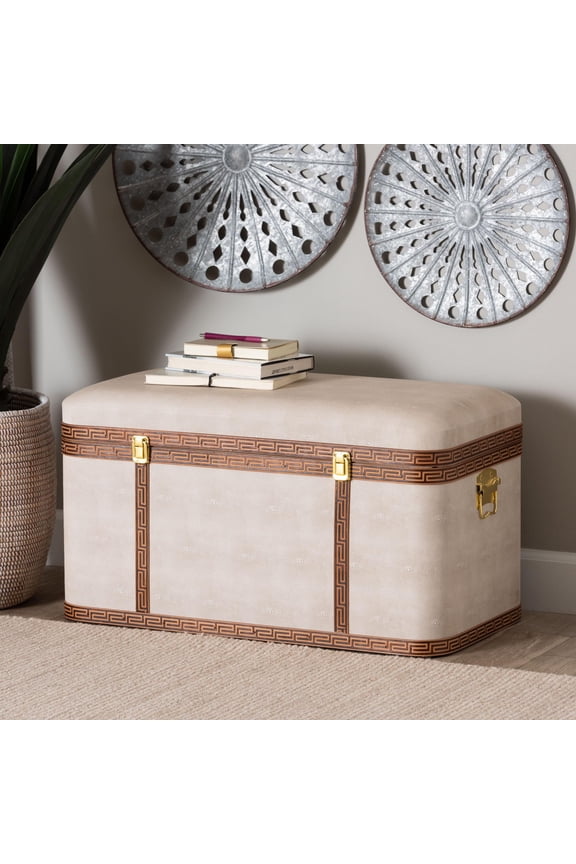 Brenner Transitional Storage Trunk, Brown