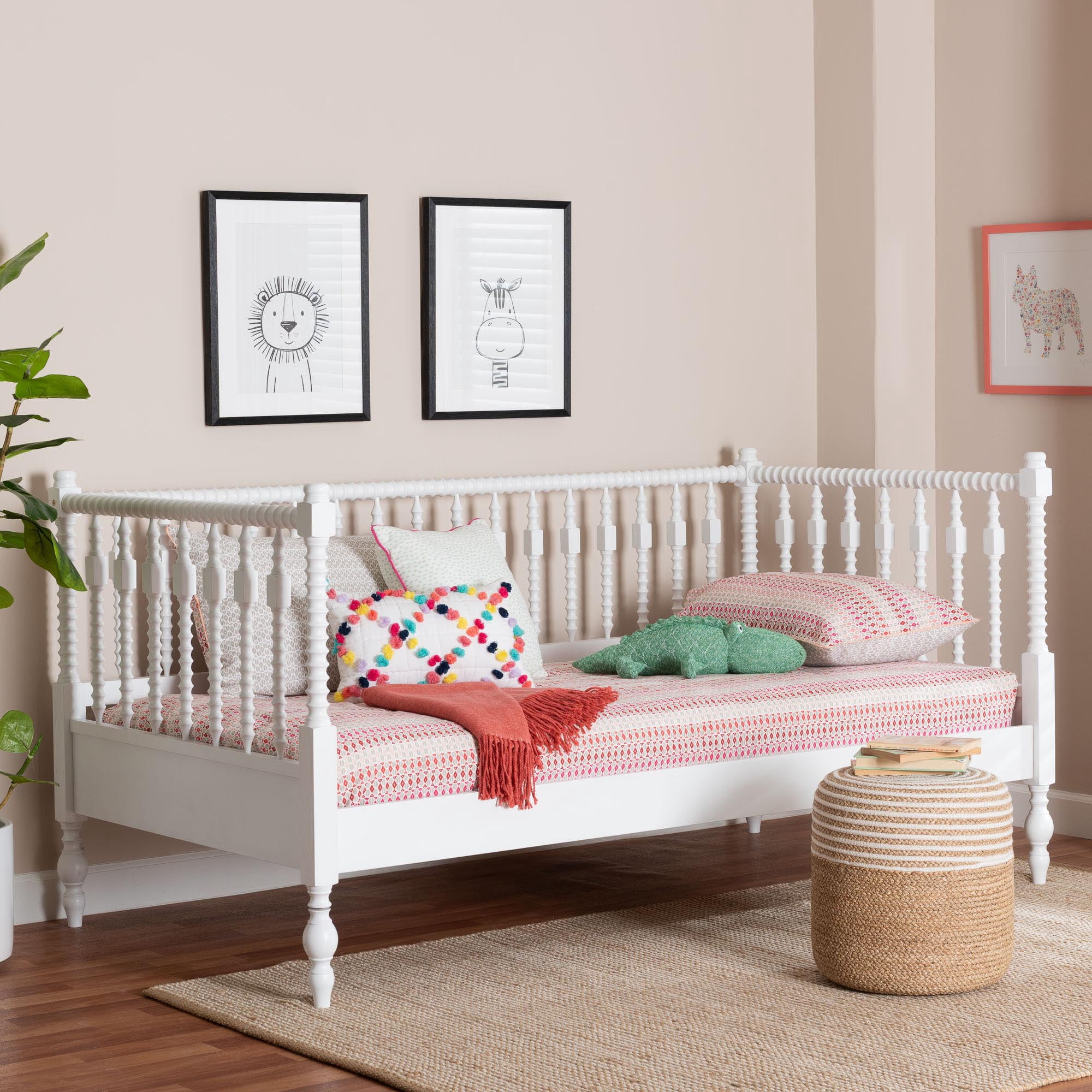 Baxton Studio Callison Farmhouse Daybed, Twin, White