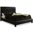 thumbnail image 1 of Baxton Studio Cambridge Faux Leather Queen Panel Bed in Dark Brown, 1 of 2