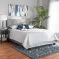 thumbnail image 1 of Baxton Studio Caprice Contemporary/Modern Velvet Tufted Panel Bed, Full, Grey/Black, 1 of 9