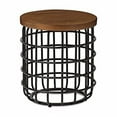 thumbnail image 1 of Baxton Studio Carie Accent End Table in Brown and Antique Black, 1 of 3