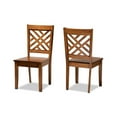 thumbnail image 1 of Baxton Studio Caron Modern and Contemporary Transitional Walnut Brown Finished Wood 2-Piece Dining Chair Set, 1 of 7