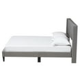 thumbnail image 1 of Baxton Studio Casol Mid-Century Modern Transitional Grey Fabric Upholstered Full Size Platform Bed, 1 of 6