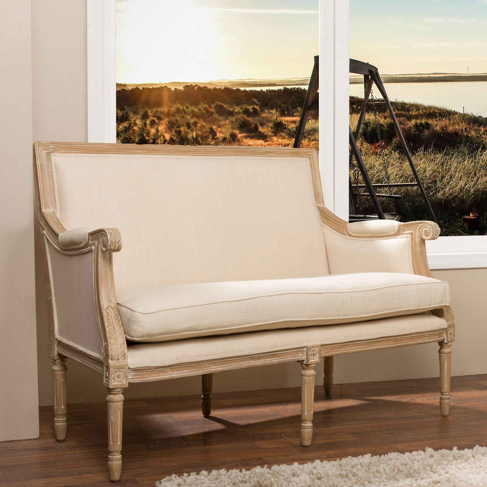 Baxton studio sale loveseat