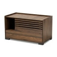 thumbnail image 1 of Baxton Studio Claire Modern and Contemporary Walnut Brown Finished Cat Litter Box Cover House, 1 of 5