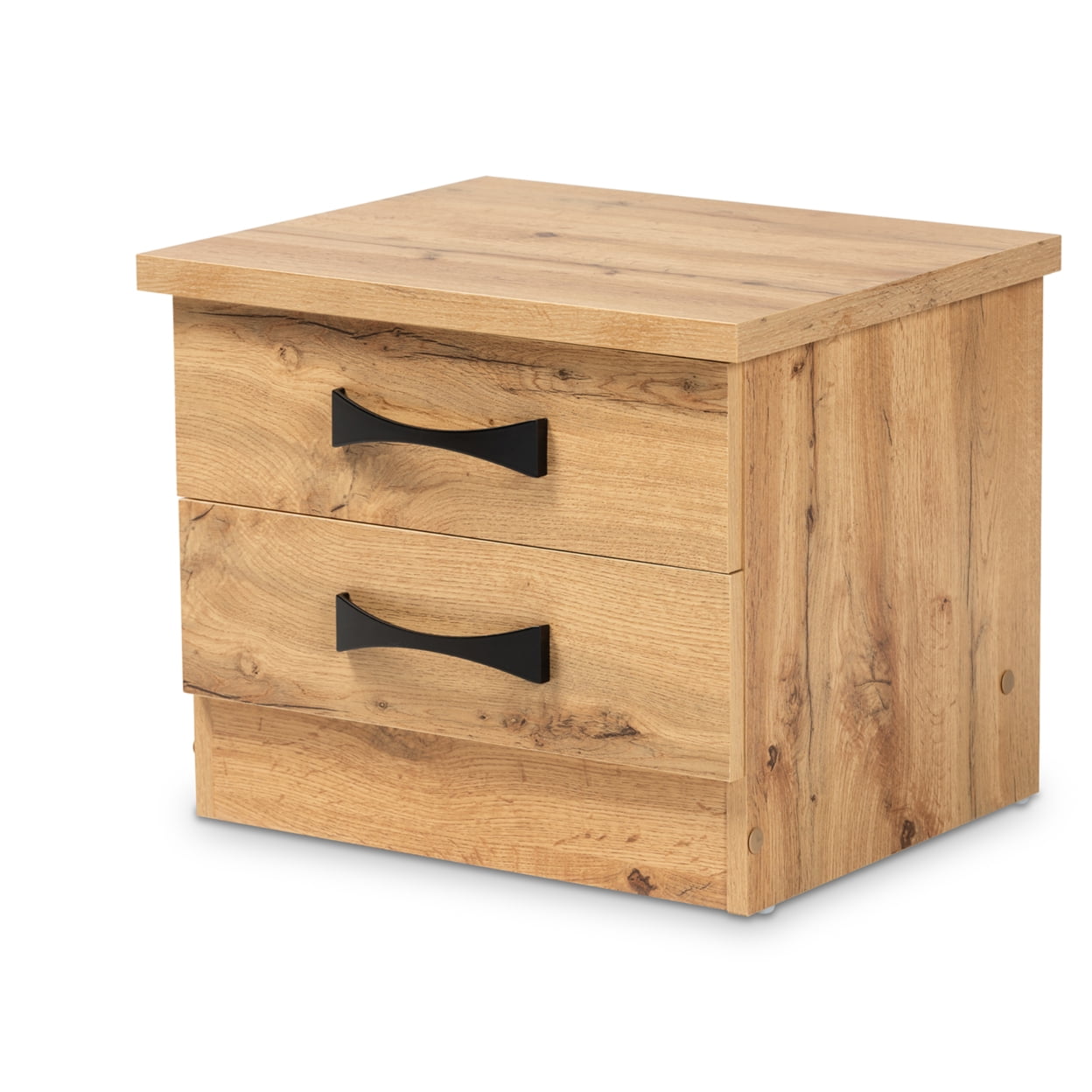 Colburn Oak Brown Engineered Wood 2-Drawer Nightstand