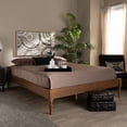 thumbnail image 1 of Baxton Studio Colette French Bohemian Ash Walnut Finished Wood Full Size Platform Bed Frame, 1 of 1