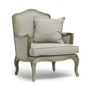 Baxton Studio Constanza Classic Antiqued French Accent Chair