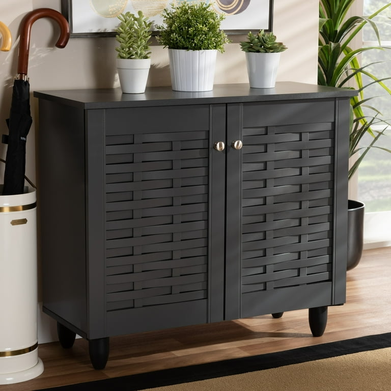 Baxton Studio Contemporary Shoe Storage Cabinet - Walmart.com