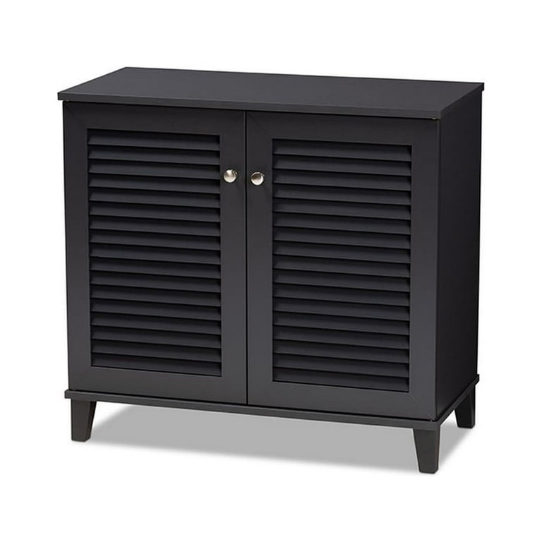 Baxton Studio Coolidge Espresso Shoe-Storage Cabinet Baxton Studio Coolidge Espresso Shoe-Storage Cabinet