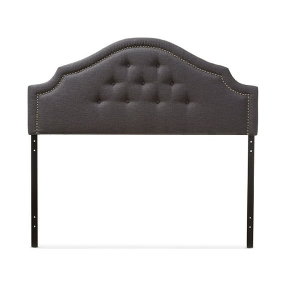 Baxton Studio Cora Modern and Contemporary Dark Grey Fabric Upholstered King Size Headboard,Wholesale Interiors