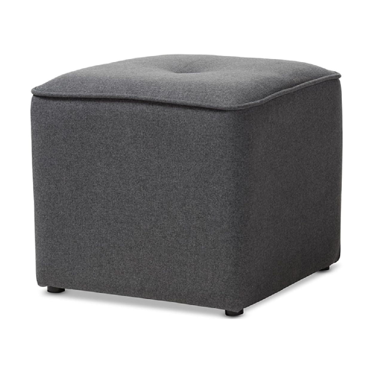 Baxton Studio Corinne Modern and Contemporary Dark Grey Fabric ...