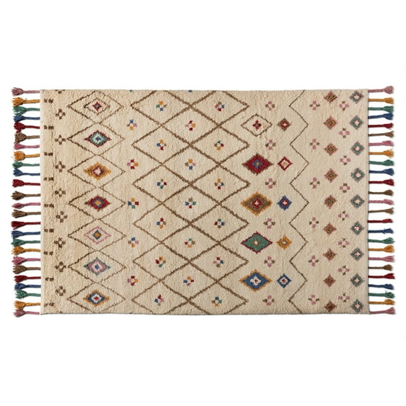 Baxton Studio Cremono Modern and Contemporary Multi-Colored Hand-Tufted Wool Area Rug